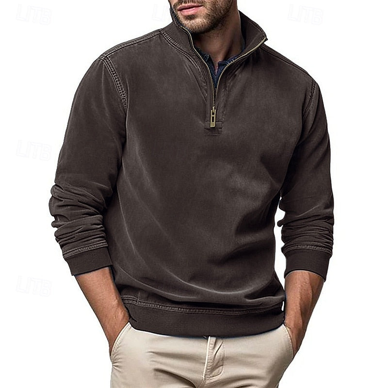 Raymond | Half-Zip Stand-Collar Sweatshirt