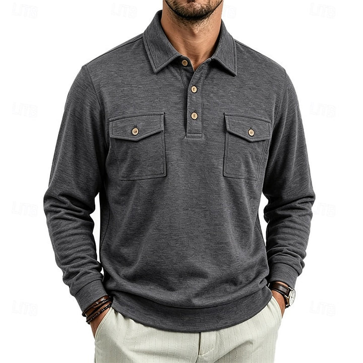 Marshall | Refined Long-Sleeve Polo Shirt