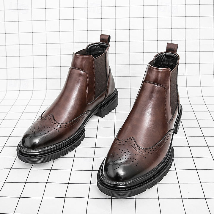 Barnaby | Refined Wingtip Chelsea Boots