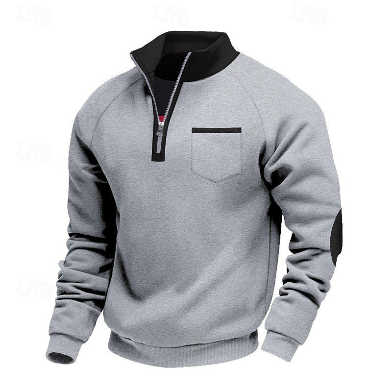 Bradley | Quarter-Zip Stand-Collar Sweatshirt