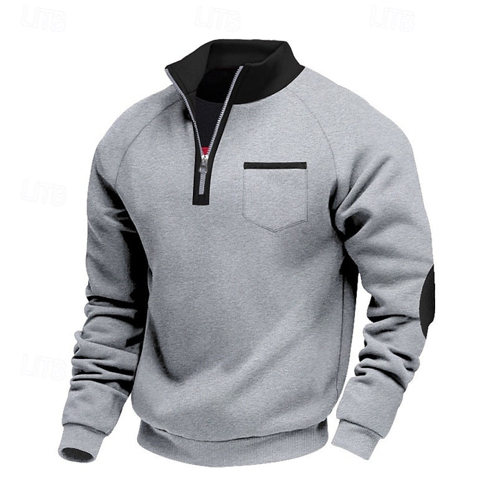 Bradley | Quarter-Zip Stand-Collar Sweatshirt