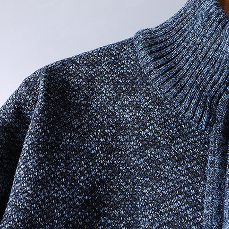 Gareth | Quarter-Zip Stand Collar Sweater
