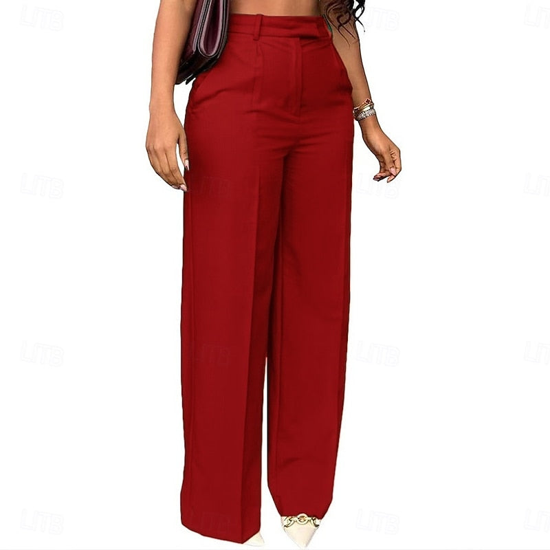 Winona | High-Waist Straight-Leg Trousers