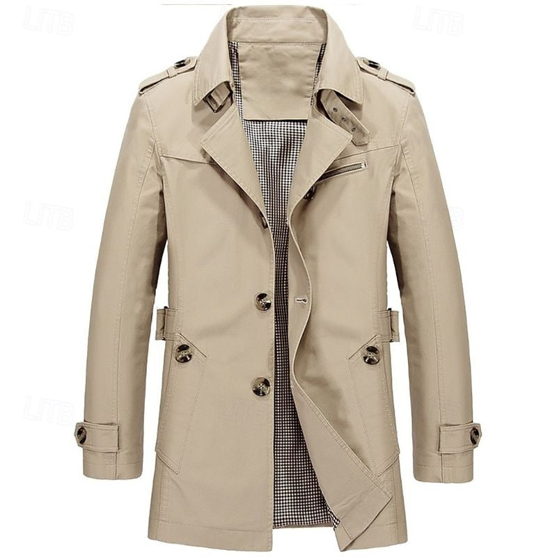 Harold | Refined Single-Breasted Trench Coat