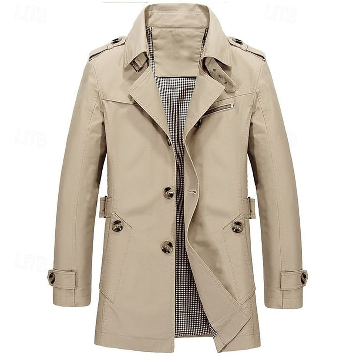 Harold | Refined Single-Breasted Trench Coat