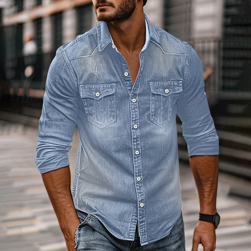 Harvey | Rugged Button-Up Shirt