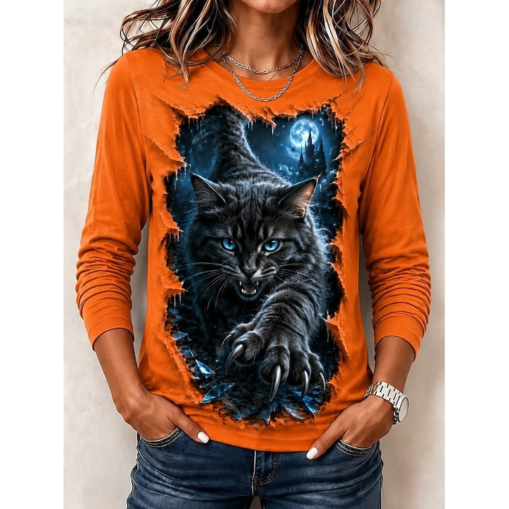 Selene | Graphic Halloween Long-Sleeve Top