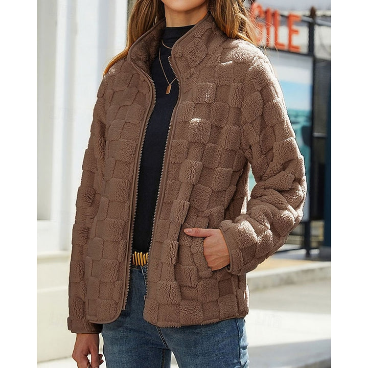 Farrah | Cozy Textured Zip-Up Jacket