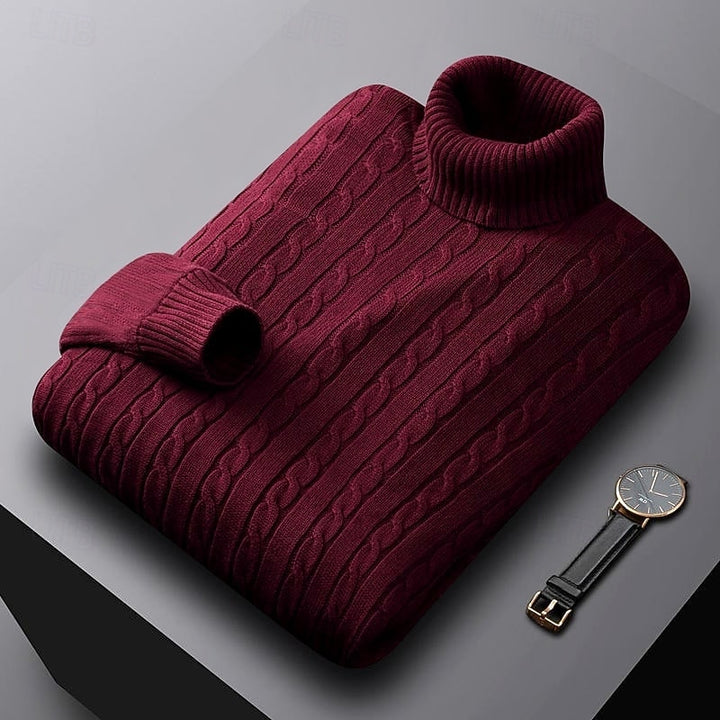Callan | Cable-Knit Turtleneck Sweater