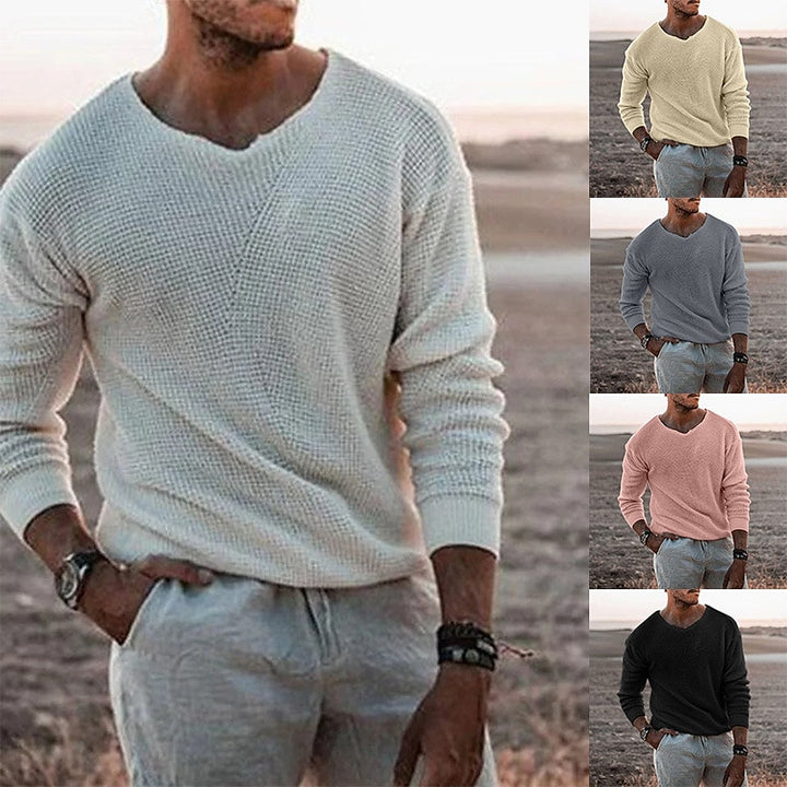 Grady | Textured V-Neck Sweater