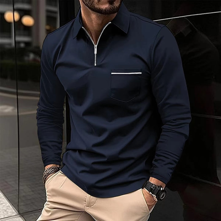 Ashton | Refined Quarter-Zip Polo Shirt