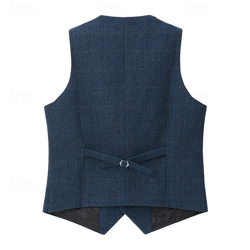 Sinclair | Herringbone Tailored Waistcoat