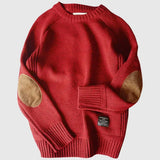 Brennan | Classic Elbow-Patch Knit Sweater