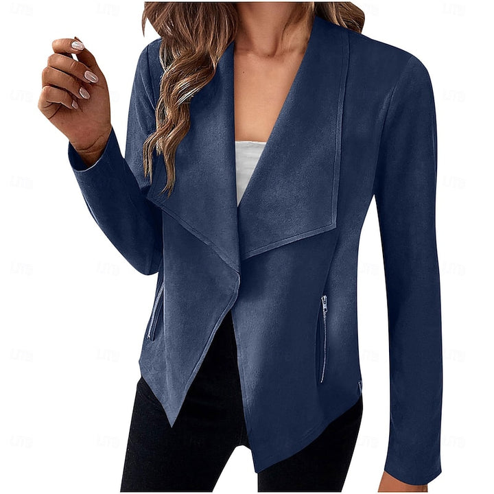 Sloane | Draped Open-Front Jacket