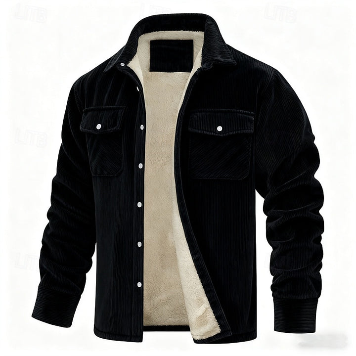 Rhodes | Fleece-Lined Ribbed Jacket
