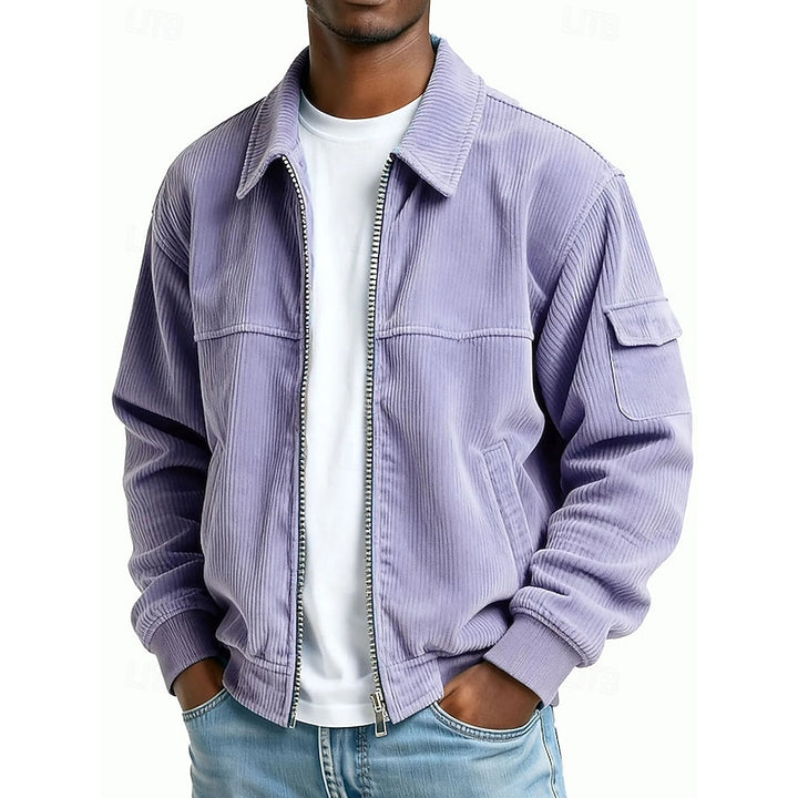 Wade | Ribbed Textured Zip Jacket