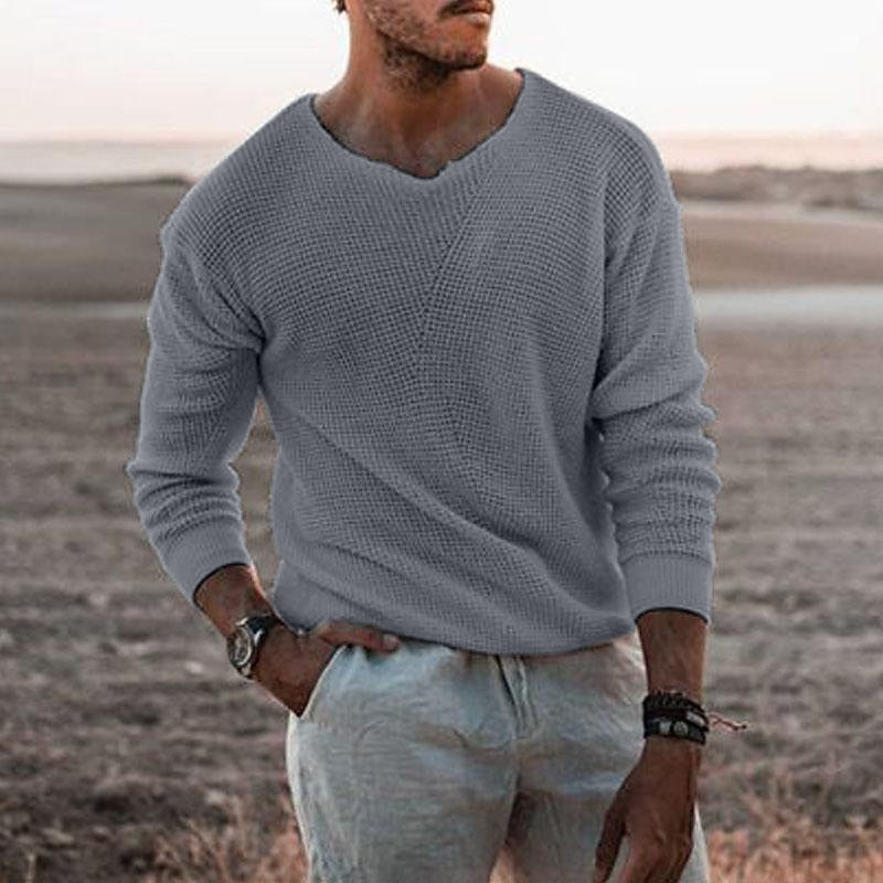 Grady | Textured V-Neck Sweater