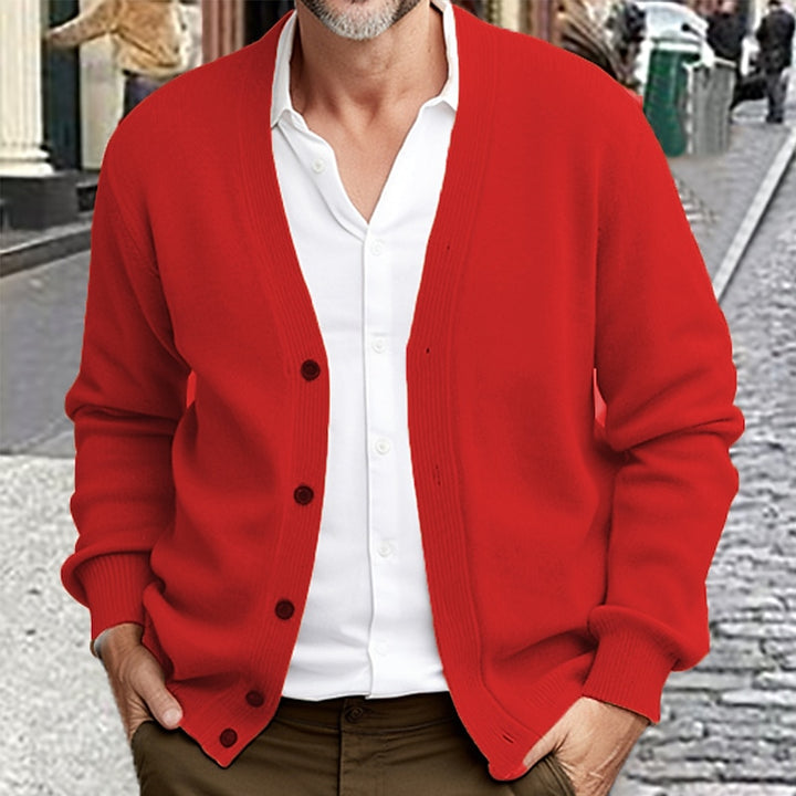 Nathanael | Christmas Button-Up Cardigan