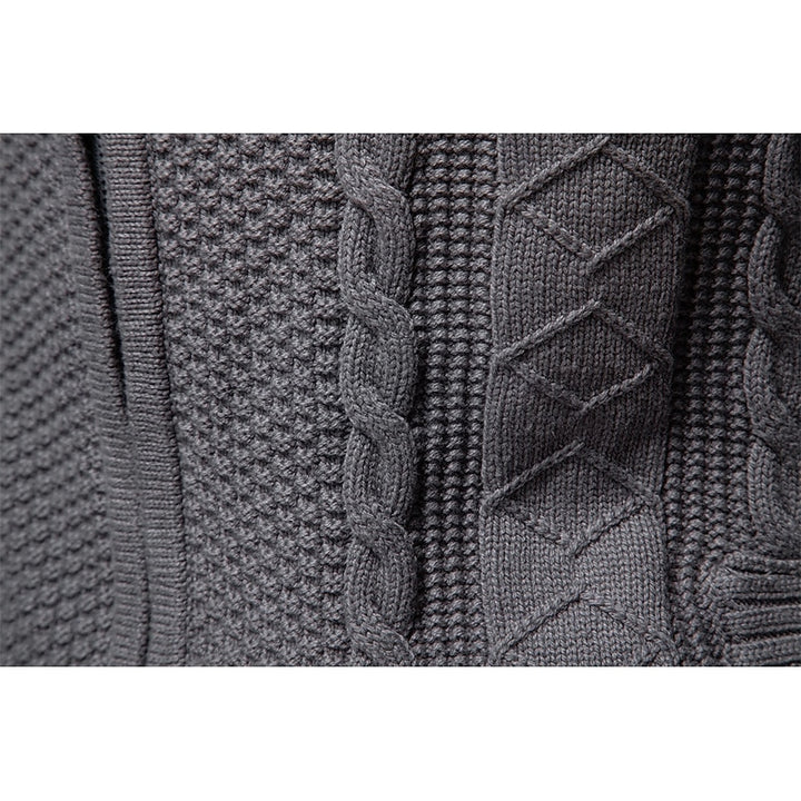 Sheldon | Cable-Textured Zip Cardigan