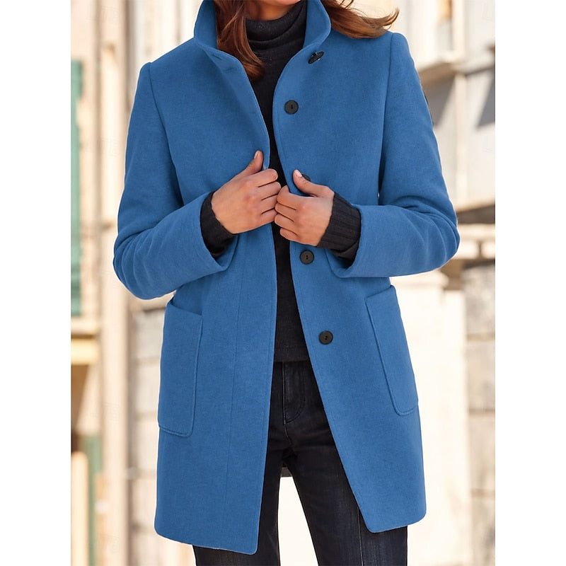 Adaline | Refined Stand-Collar Coat