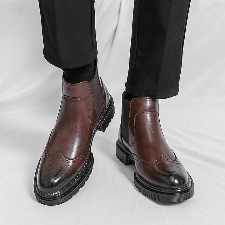 Barnaby | Refined Wingtip Chelsea Boots
