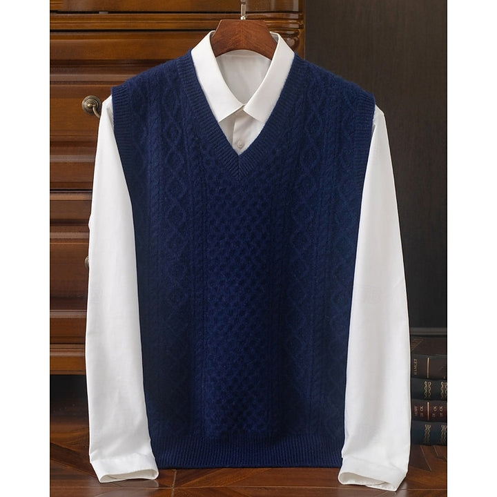 Frederick | Cable-Knit V-Neck Sweater Vest