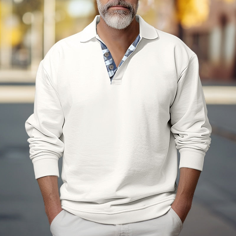 Brooks | Polo-Collar Sweatshirt