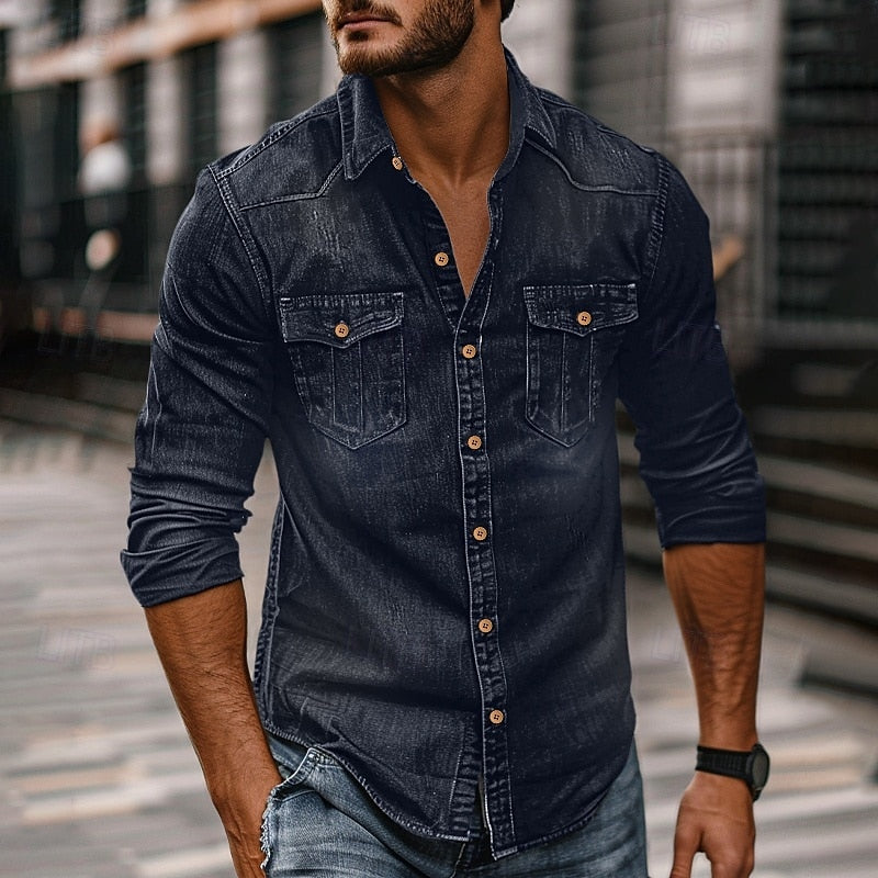 Harvey | Rugged Button-Up Shirt
