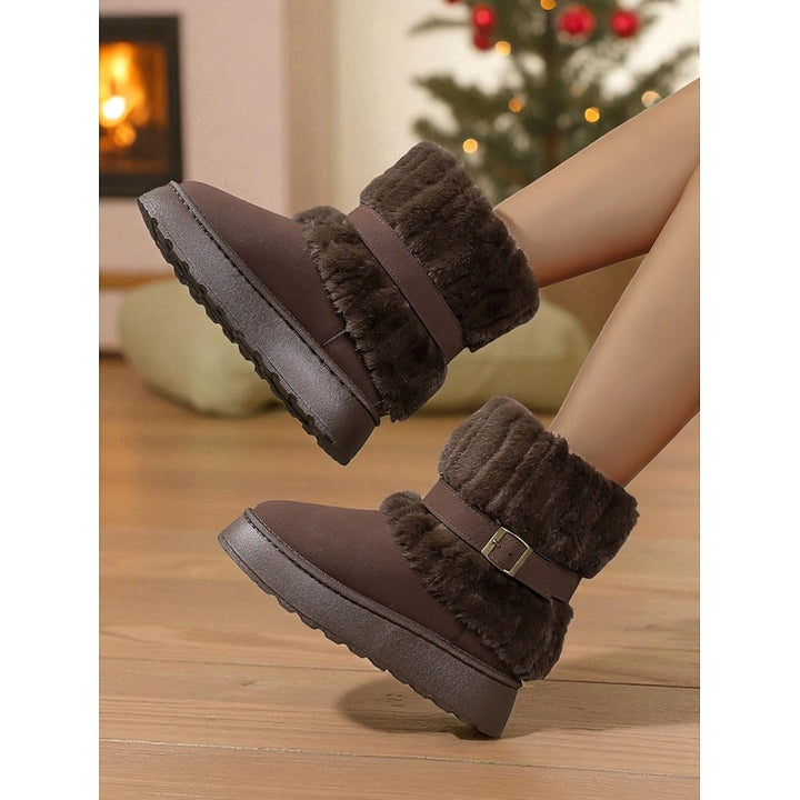 Yvette | Cozy Cuffed Snow Boots