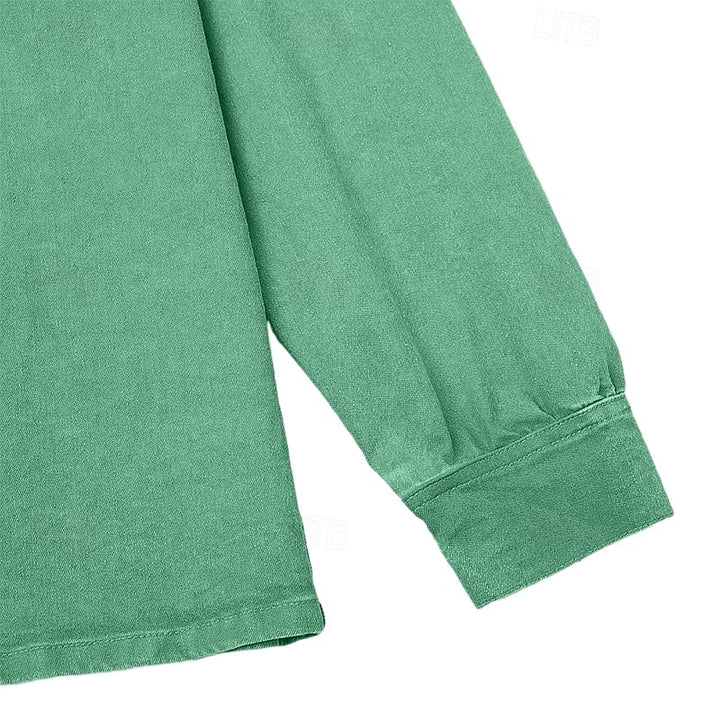 Emmett | Relaxed Long-Sleeve Polo Shirt