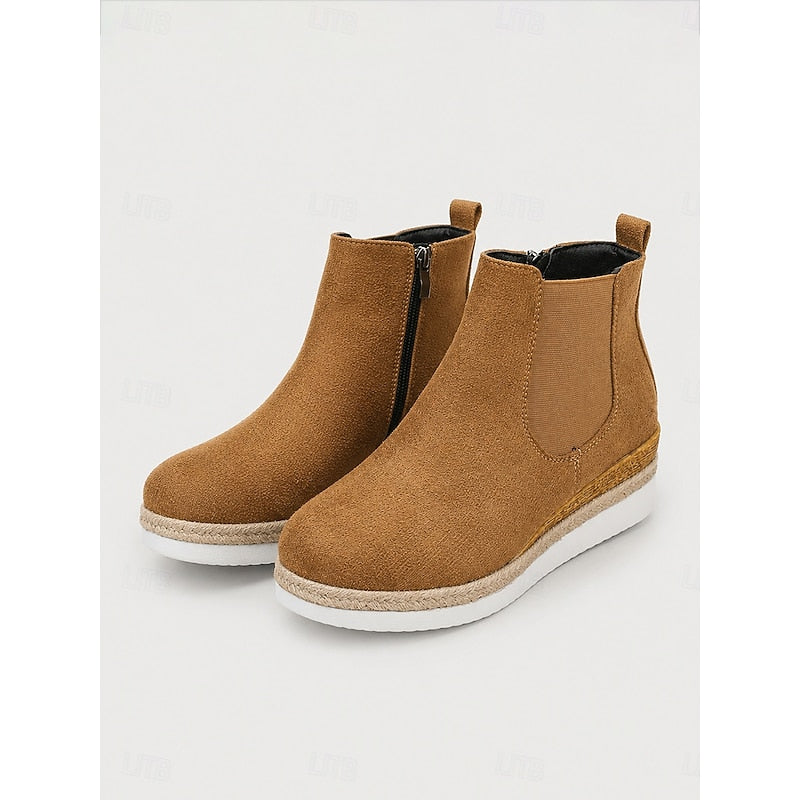 Marjorie | Wedge Chelsea Ankle Boots