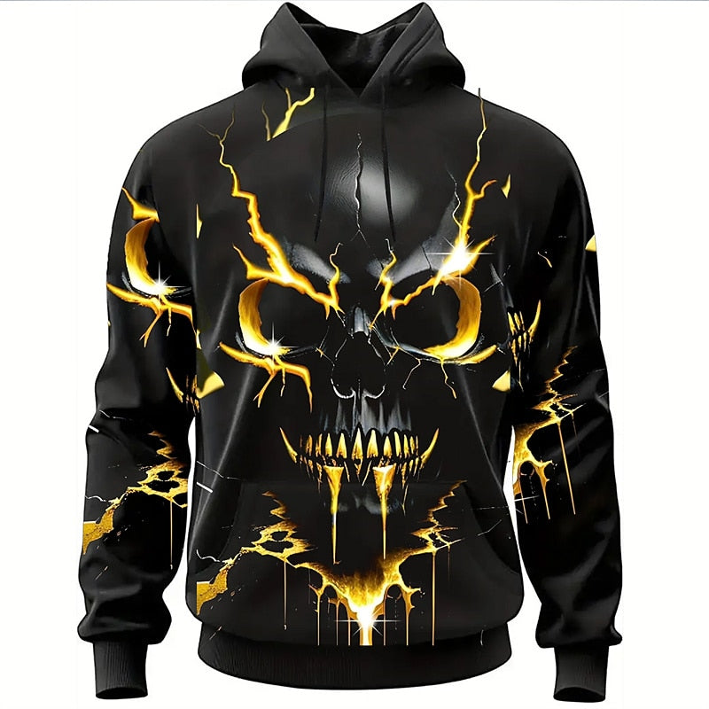 Ronan | Bold Halloween Skull Hoodie