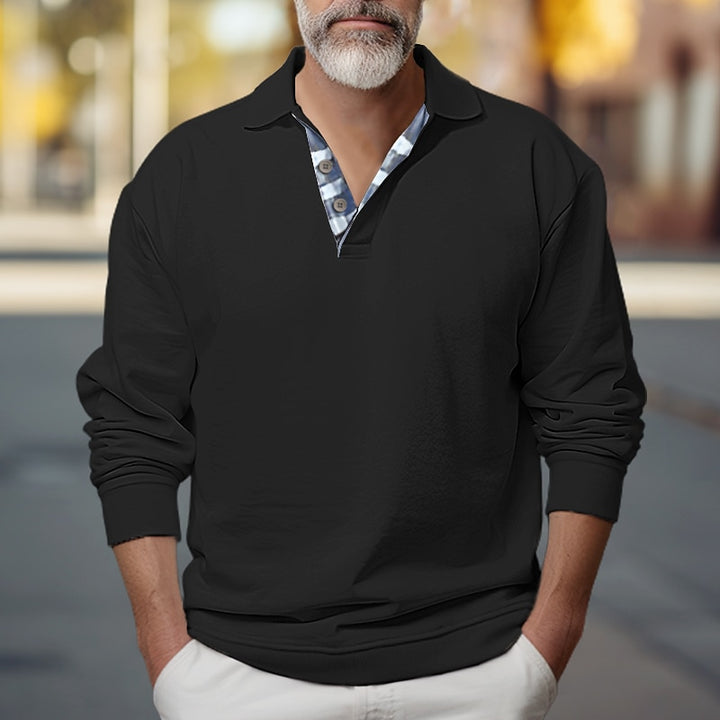 Brooks | Polo-Collar Sweatshirt