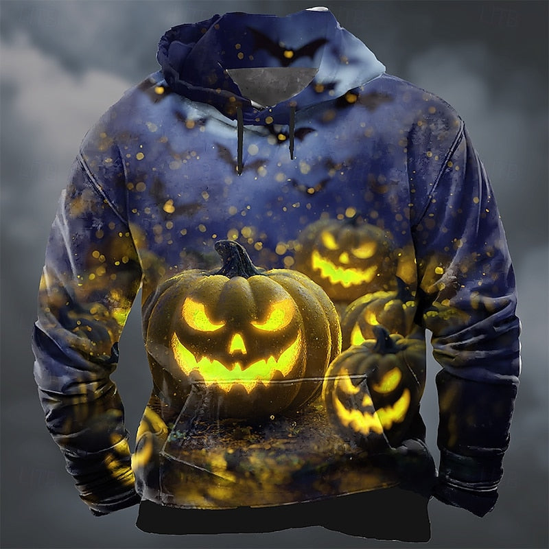 Sebastian | Halloween Pumpkin Graphic Hoodie