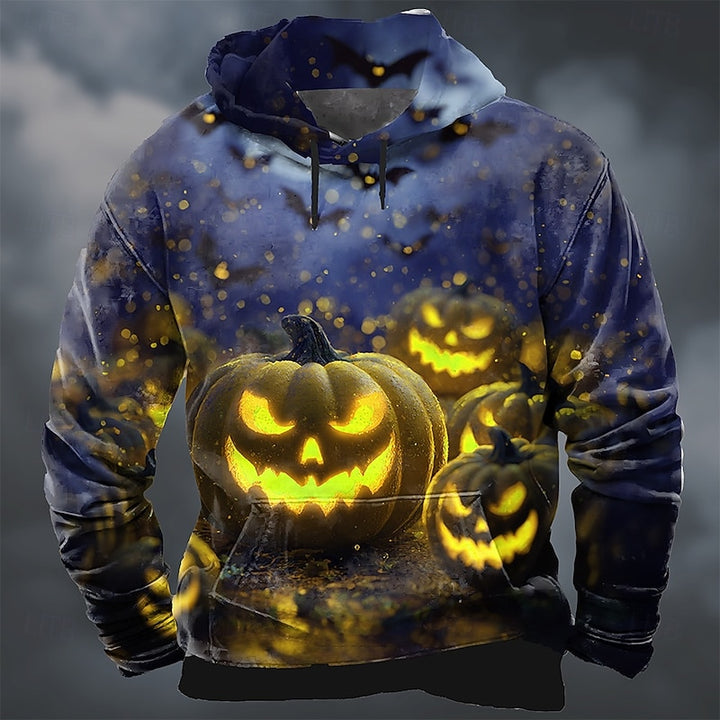 Sebastian | Halloween Pumpkin Graphic Hoodie