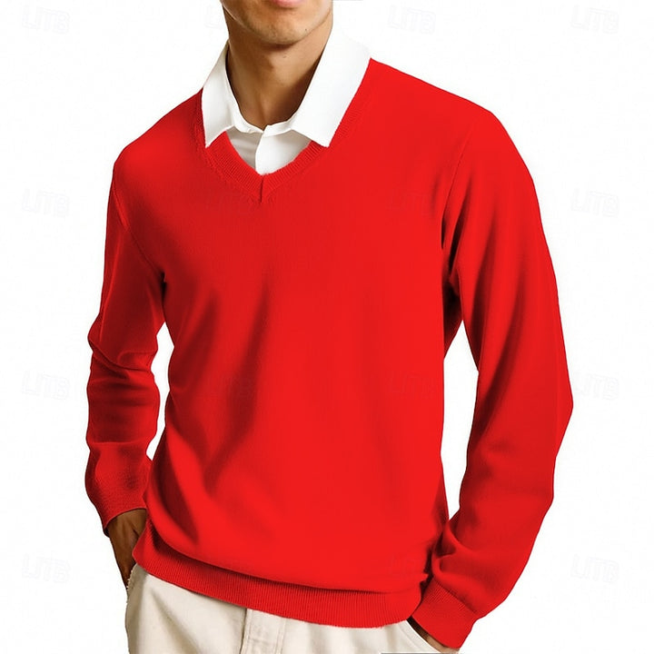 Calvin | Refined V-Neck Sweater