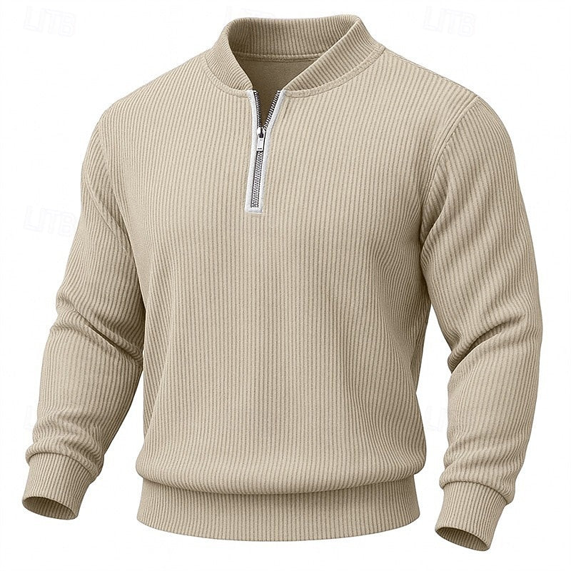 Cedric | Quarter-Zip Standing Collar Pullover