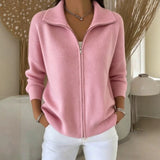 Gloria | Elegant Stand-Collar Cardigan