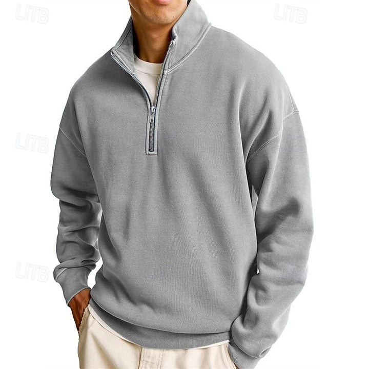 Ashton | Quarter-Zip Stand Collar Sweatshirt