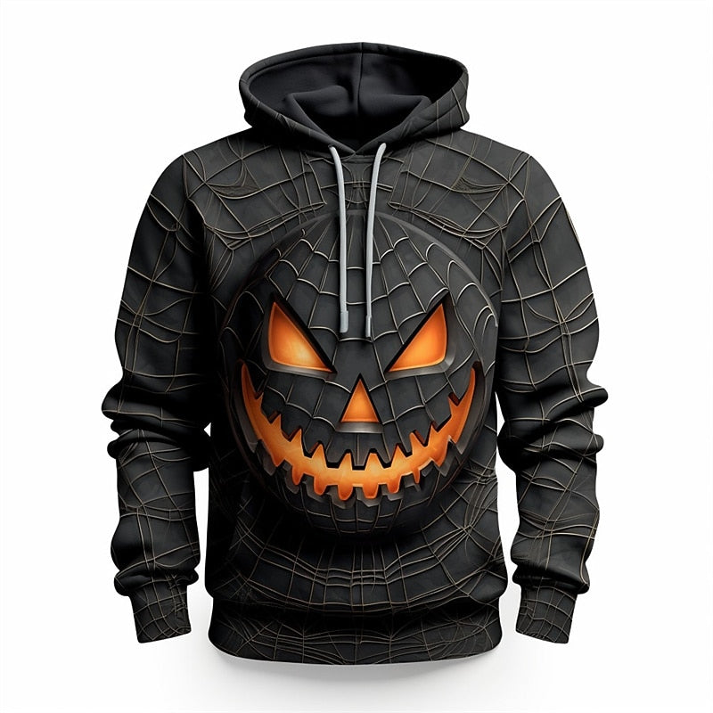 Harlan | Halloween Pumpkin-Print Hoodie