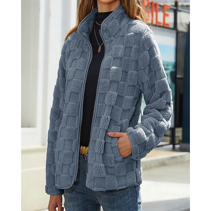 Farrah | Cozy Textured Zip-Up Jacket