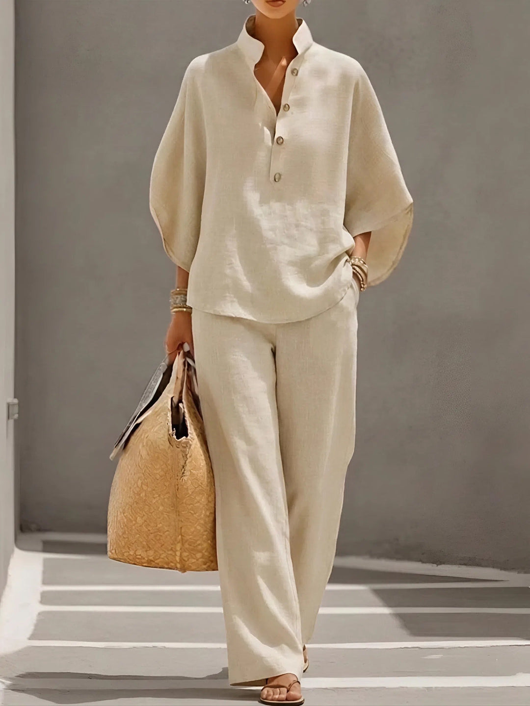 Colette | Relaxed Wide-Sleeve Two-Piece Set