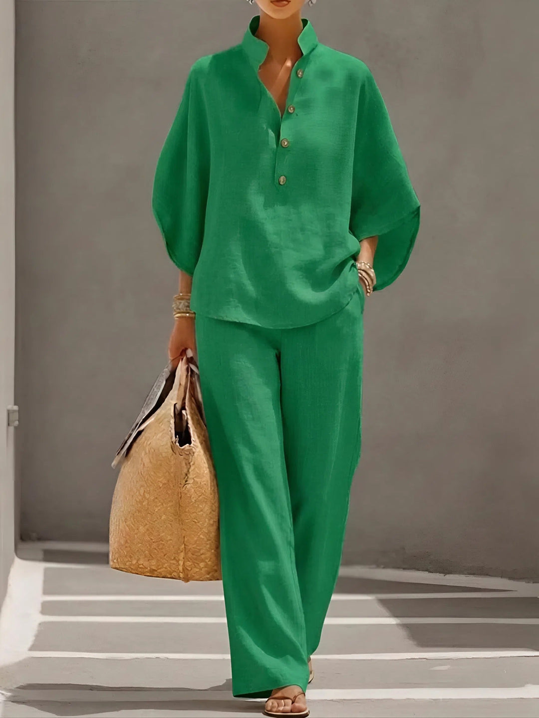 Colette | Relaxed Wide-Sleeve Two-Piece Set