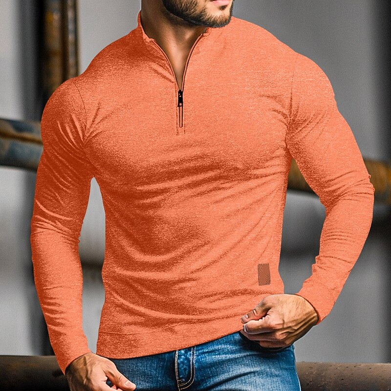 Hartley | Quarter-Zip Long Sleeve Polo Shirt