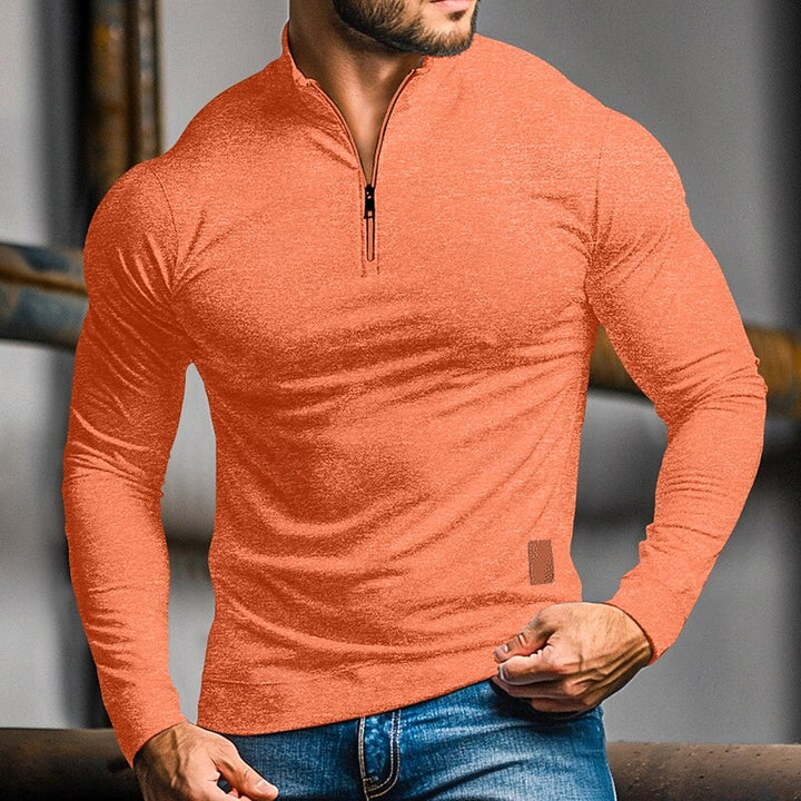 Hartley | Quarter-Zip Long Sleeve Polo Shirt