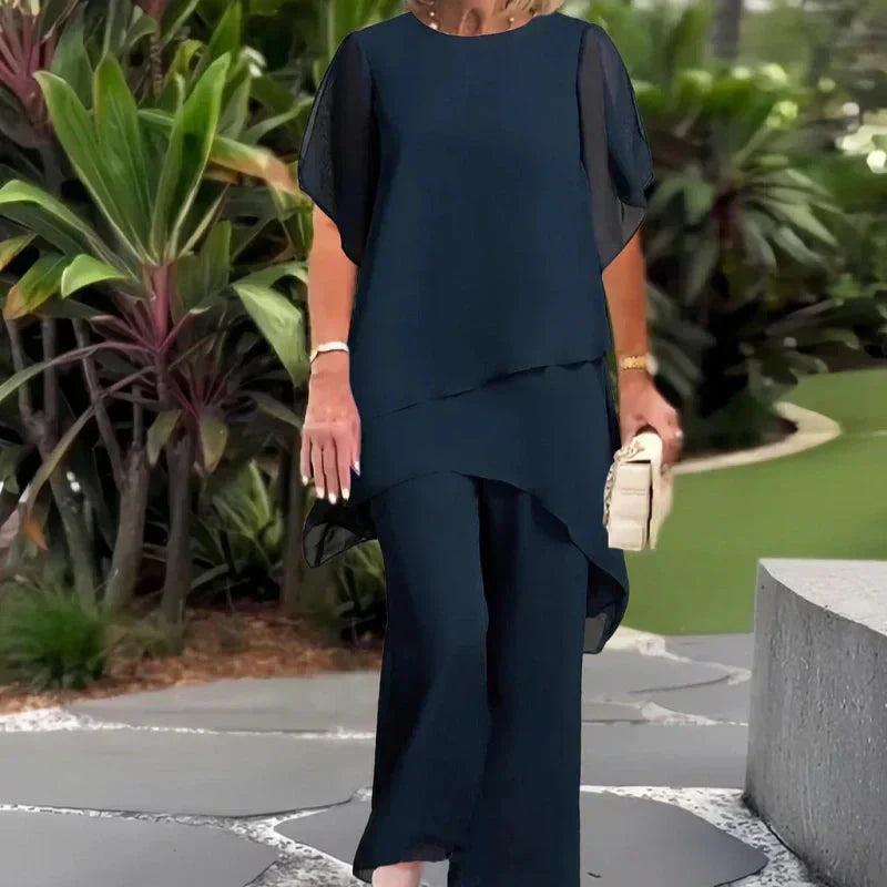 Everly | Elegant Wide Leg Trouser Set
