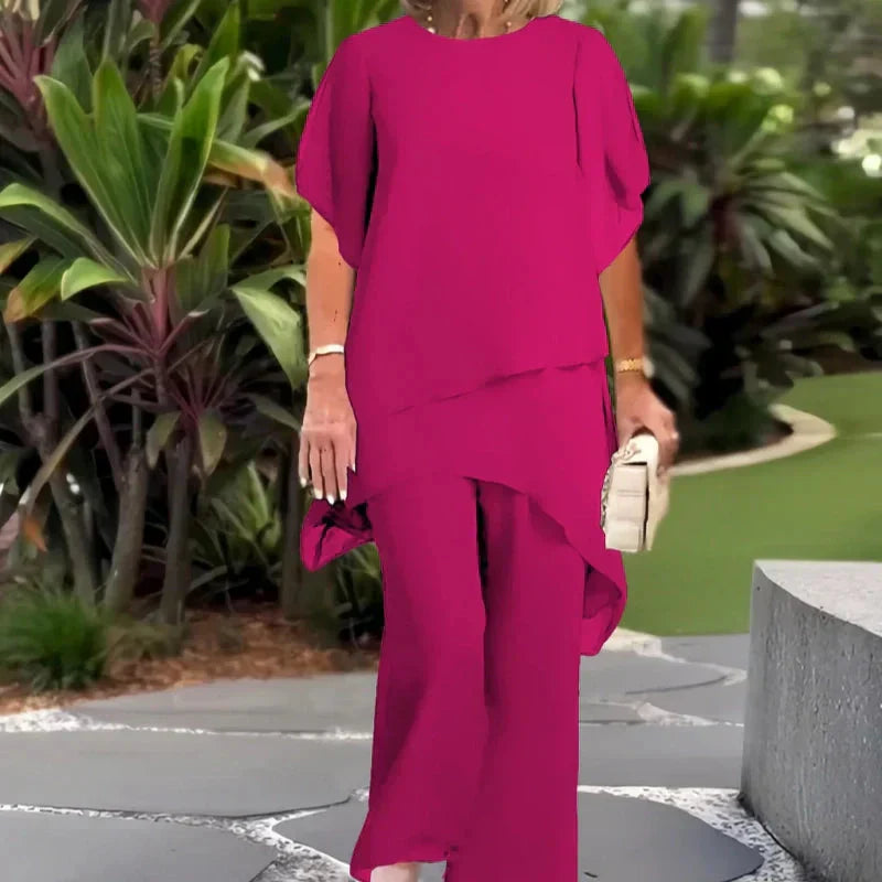 Everly | Elegant Wide Leg Trouser Set
