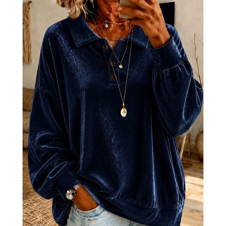 Cassidy | Relaxed Collared Pullover Top
