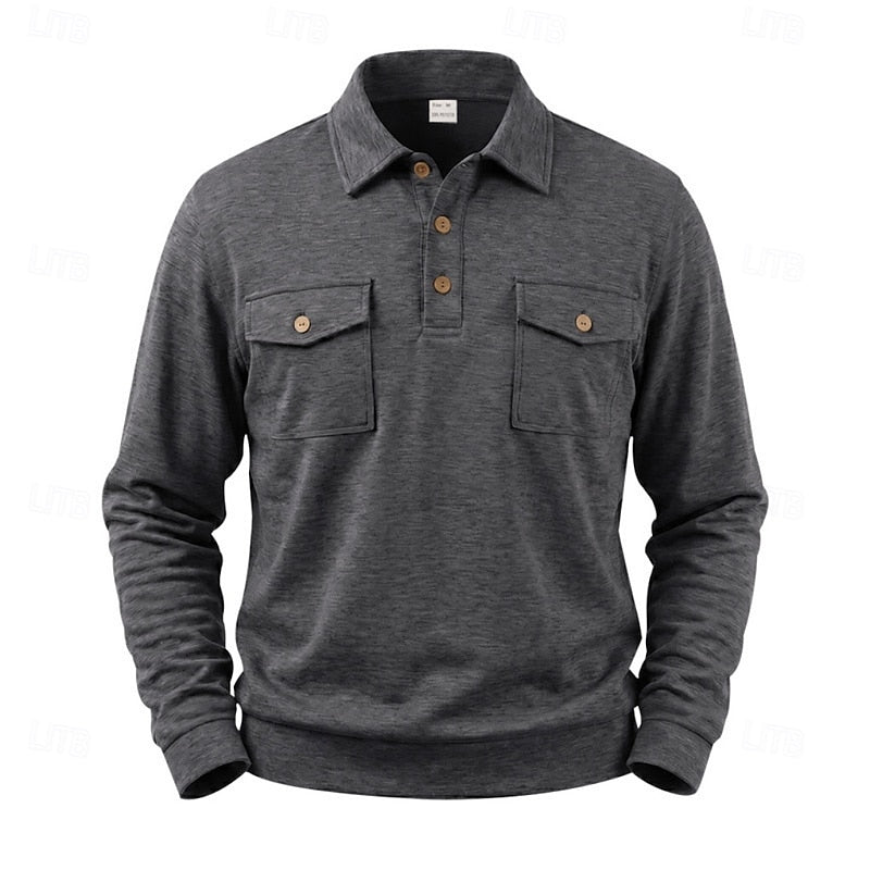 Marshall | Refined Long-Sleeve Polo Shirt