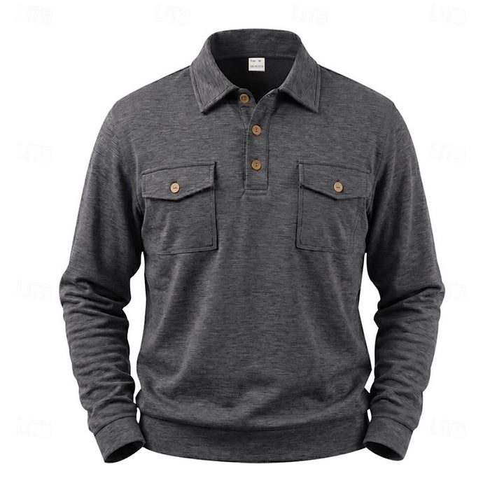 Marshall | Refined Long-Sleeve Polo Shirt